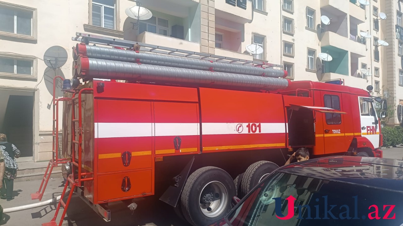 Tovuzda yaşayış binasındakı yanğın söndürüldü - Tüstüdən zəhərlənənlər var (YENİLƏNİB)